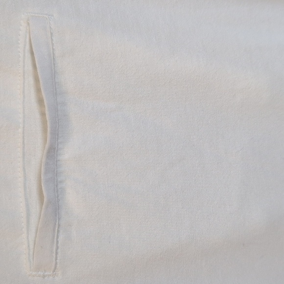 Boggi Milan Mens White T-shirt With Accented Collar Size L EUC - Picture 4 of 8